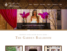 Tablet Screenshot of gardenballroom.com